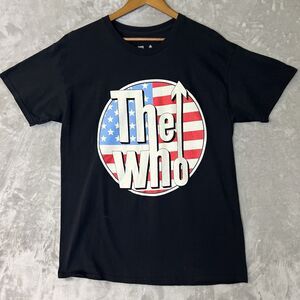 The Who Band 2022 Concert Tour Merch Black Shirt Rock Band Tee Unisex Size Large